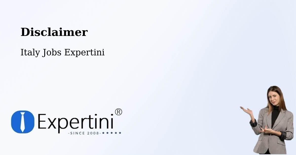 Disclaimer - Italy Jobs Expertini